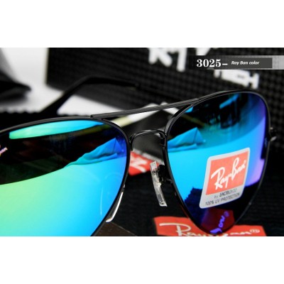 Купить Ray Ban 3025 mirror blue black- в интернет магазине Муравей
