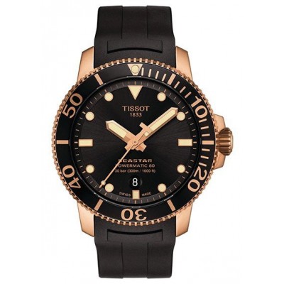 Купить оригинальные мужские часы Tissot Seastar T120.407.37.051.01 Powermatic 80 в интернет магазине Муравей